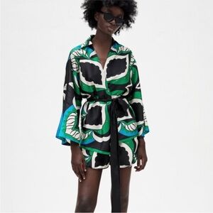 ZARA Kimono & Shorts Set